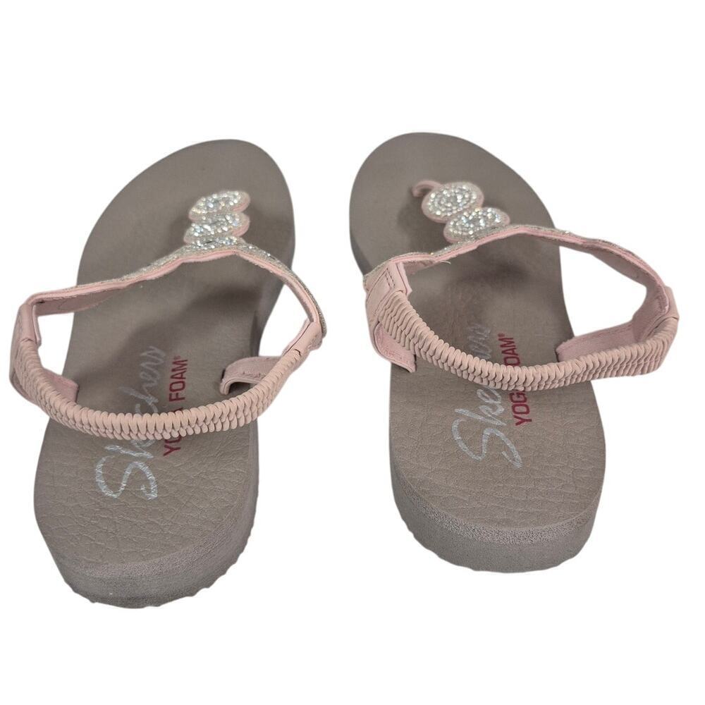 Skechers Meditation Women's Sz 9 Vegan Sling Back Sandals Yoga Foam Pink - Picture 2 of 5